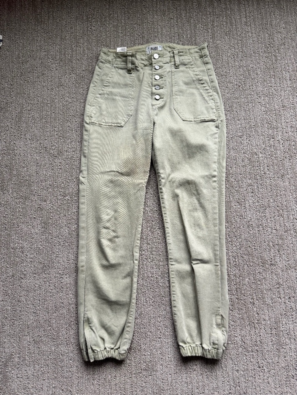 PAIGE Light Green Joggers